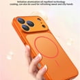 thumbnail image 5 of TECH CIRCLE For iPhone 14 Pro Max PC+TPU Magnetic Case Compatible with MagSafe Wireless Charging Anti-Scratch Luxury Matte Shock-Absorbent Anti-Fingerprint Camera Lens Protector,Orange, 5 of 9