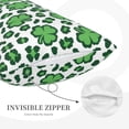 thumbnail image 5 of Bixox Leopard print St. Patrick's Day Printed Pillow Protector,Super Soft Ideal for Home,Guests,Rentals - 16"x24", 5 of 8