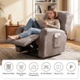 thumbnail image 6 of Eurhowing Recliner Chair Cover 4-Piece, PU Leather Waterproof Stretch Recliner Slipcover, Non-Slip Furniture Protector for Pets Kids, Taupe, 6 of 9