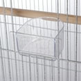 thumbnail image 3 of RTYJGD Bird Cage, 25.2"L x 16.5"W x 53"H, White Wrought Iron Flight Cage with Rolling Casters & Removable Tray​, 3 of 9