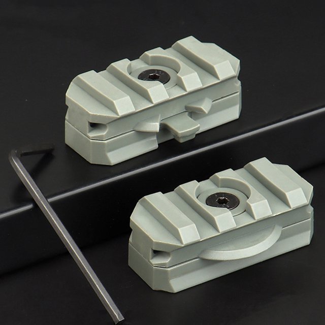 Adaptador de riel lateral para casco, 2 uds., accesorio de montaje en riel lateral para casco ajustable Hugtrwg Para estrenar