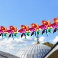 thumbnail image 4 of AYYUFE Bird Repellent Pinwheels The Breeze Turns Strong Reflection Lengthen Colorful Bird Repellent Windmill for Outdoor, 4 of 8