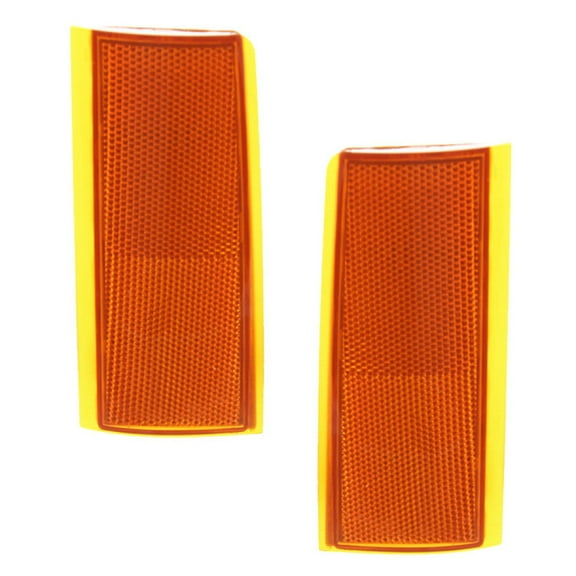 For Chevy C3500 1988-2002 Side Marker Light Assembly Driver and Passenger Side | Pair | Sealed Beam | Replacement For GM2556101, GM2557101 | 5974341, 5974342