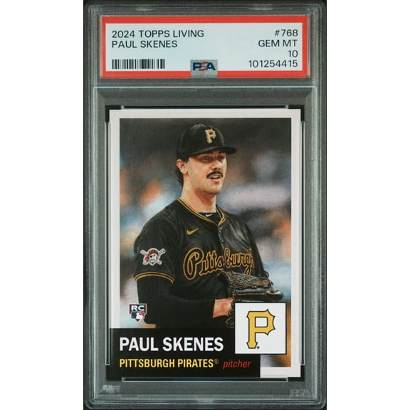 Graded 2024 Topps Living Paul Skenes #768 Rookie RC Baseball Card PSA 10 Gem Mint