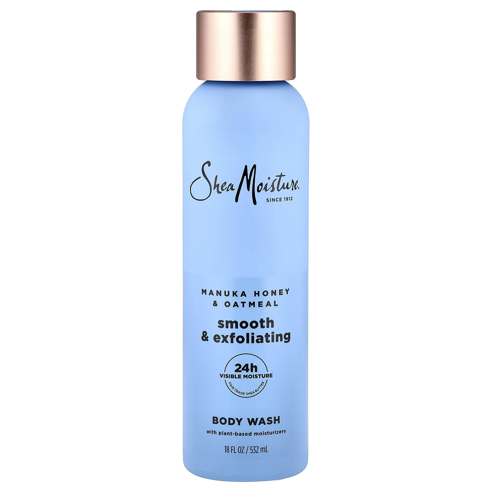 SheaMoisture Smooth & Exfoliating Body Wash, Manuka Honey & Oatmeal, 18 fl oz (532 ml)