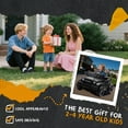 thumbnail image 3 of 24V Kids Ride on Car with Parents Control, 2 Seater Battery Powered Kids Electric Car with 2WD, Four Wheel Suspension, LED Light, Bluetooth and MP3 for Kids Aged 3+, Black, 3 of 7