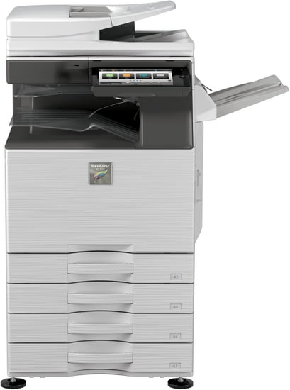Sharp MX-4050N Color Laser Multifunction Copier Printer Scanner – 40ppm, A3/A4, Copy, Print, Scan, Duplex, Network, Wireless, Touchscreen