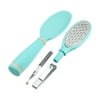 Unique Bargains Foot File Removes Dead Skin 4 in 1 Pedicure Kit Foot Scrubber Light Green