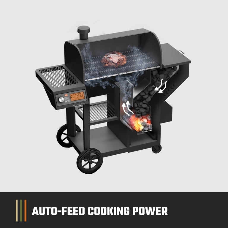 Oklahoma Joe's® Tahoma® 1200A DLX Auto-Feed Charcoal Smoker