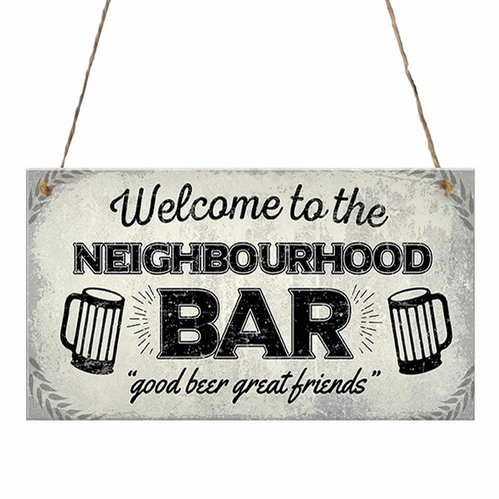Bar Sign Hanging Wall Art Decorative Funny Inappropriate Sign Home Decor -  