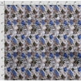 thumbnail image 4 of Soimoi Geometrical Printed, Cotton Satin Spandex, Sewing Fabric by The Yard 54 Inch Wide, Decorative Fabric for Dresses and Home Accents, Olive Green, 4 of 5