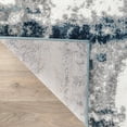 thumbnail image 5 of World Rug Gallery Contemporary Abstract Distressed Area Rug - Blue 5' x 7', 5 of 9