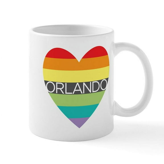CafePress - Heart For Orlando Mug - 11 oz Ceramic Mug - Novelty Coffee Tea Cup