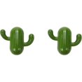 thumbnail image 1 of Ganchos de pared de cactus verdes de aleación de zinc de 2 piezas en pulgadas, 1 of 5