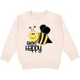 thumbnail image 2 of Inktastic Bee Happy Toddler Sweatshirt, 2 of 4