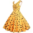 thumbnail image 1 of Pompotops Robe de Soirée Sans Manches pour Femmes Années 1950, 1 of 9