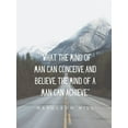 thumbnail image 2 of ArtsyQuotes 19x24 Black Ornate Wood Framed with Double Matting Museum Art Print Titled - Napolean Hill Quote: Conceive and Believe, 2 of 4