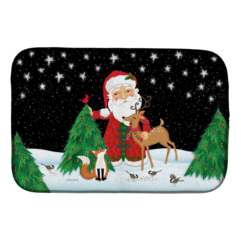 Santa Claus Christmas Dish Drying Mat