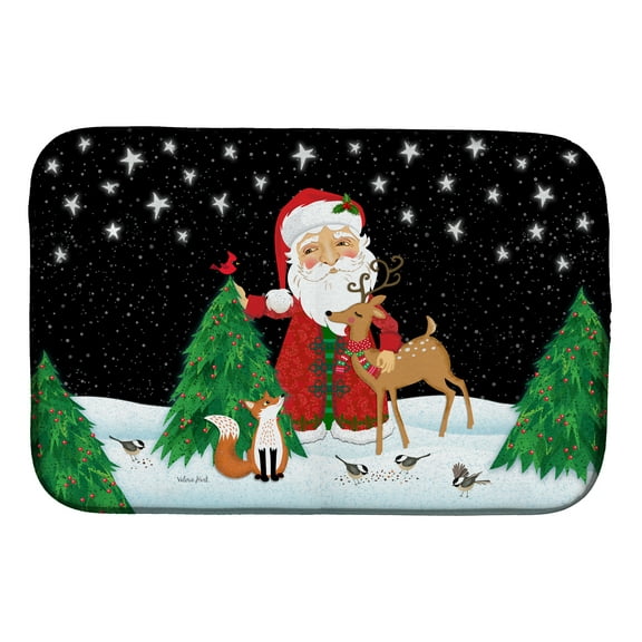Santa Claus Christmas Dish Drying Mat