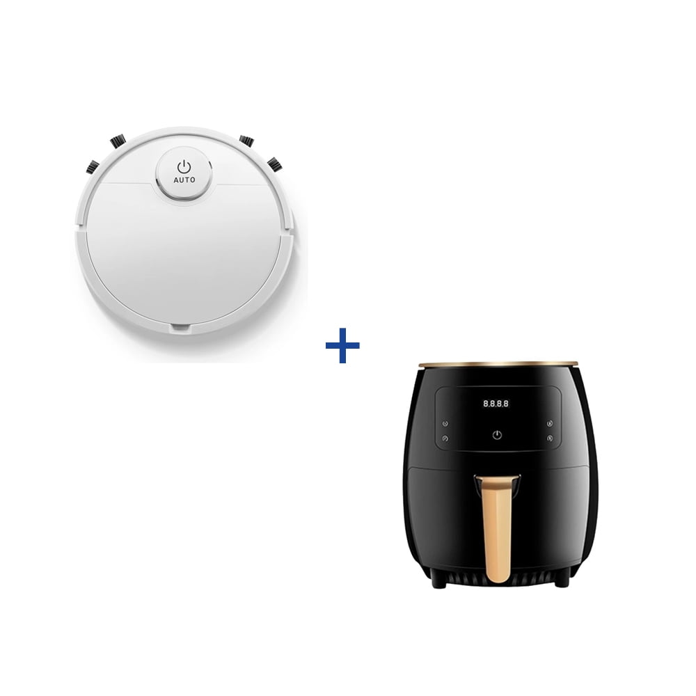 Freidora De Aire Touch + Aspiradora Robot 2 En 1