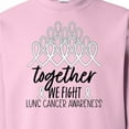 thumbnail image 3 of Inktastic Together, We Fight Lung Cancer Awareness Adult Sweatshirt, 3 of 4