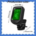 thumbnail image 3 of Clip-on Guitar Tuner for String Instrument,Rechargeable Professional Guitar Tuner Clip On,Digital Electronic Tuner,Large Clear LCD Display,Rotatable for Acoustic Guitar,Bass,and Chromatic(Black), 3 of 8