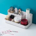 thumbnail image 2 of Soporte para cepillos de dientes de baño,Organizador de baño para encimera,Accesorios de baño con almacenamiento de pasta de dientes/tocador,Plástico blanco, 2 of 5