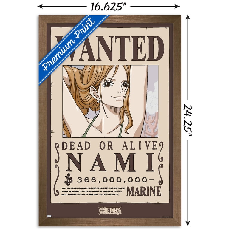One Piece - Nami Wanted Poster Wall Poster, 14.725