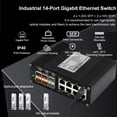 thumbnail image 4 of Conmutador Ethernet Steloproad Industrial de 8 puertos Gigabit + 2x10G, 4 of 8
