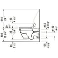 thumbnail image 5 of Duravit 253309-Dual Starck 2 0.8/1.6 Gpf Dual Flush Wall Mounted One Piece Elongated, 5 of 7