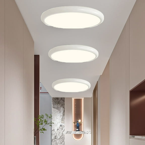 LED Flush Mount Ceiling Light, Dimmable 3 Color Temperature, Full Spectrum Eye Protection Lighting, 24W Modern Fixture for Bedroom, Living Room, Hallway, Energy Saving Aluminum Alloy Design