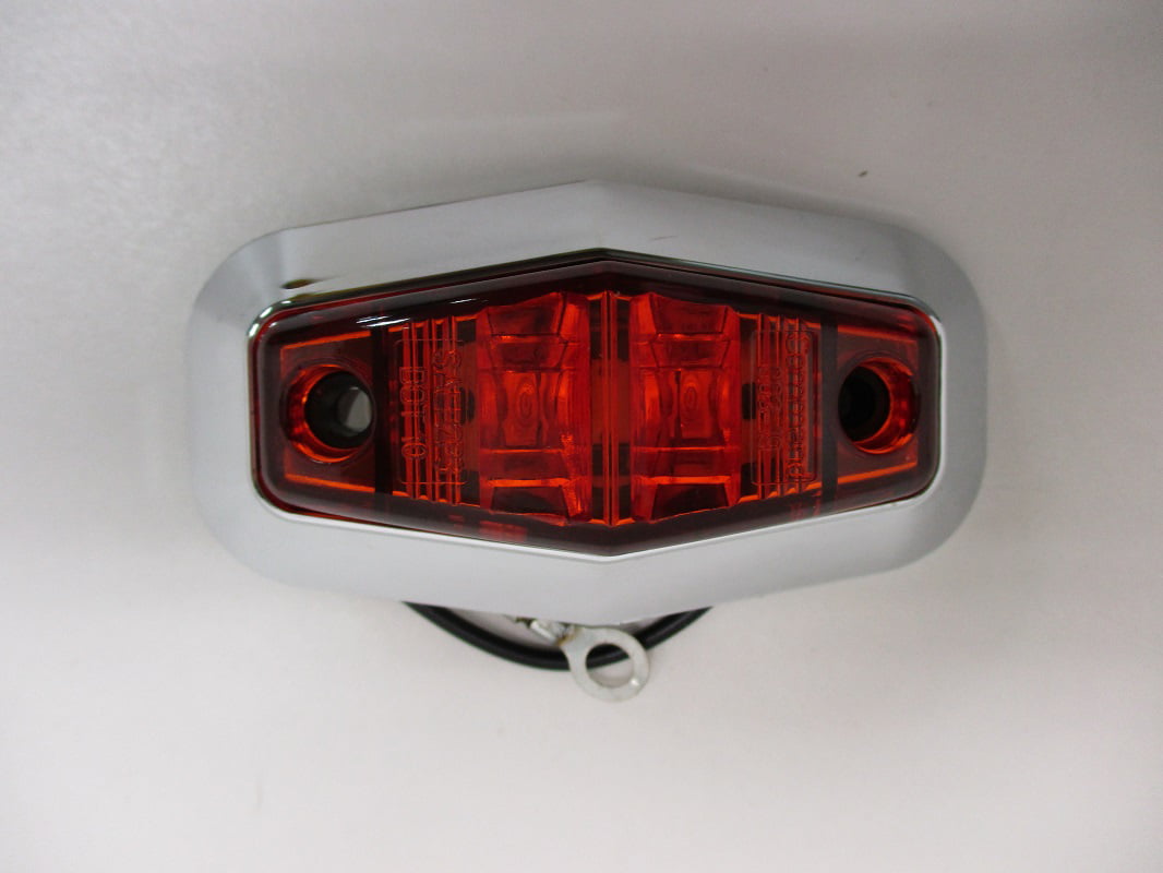 Command Electronics Amber LED 2.5 RV Truck Trailer Side Marker Light/Smoked Lens 