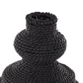 thumbnail image 5 of DecMode 14" Handmade Woven Bubble Black Seagrass Vase with Abstract Bubble Shape, 5 of 9