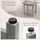thumbnail image 4 of Banco de ducha LUE BONA HDPS impermeable con estante de almacenamiento gris, 4 of 6