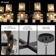 thumbnail image 4 of Holaki 48 Inches Luxury Chandeliers Crystal Living Room Decorative Lights Simple Modern Dining Room LED Lighting,for Home Decor, Includes 48*G4 Bulbs, 4 of 8