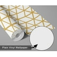 thumbnail image 6 of S4sassy Self-Stick Decorative Wallpaper, Geometric Cube Print Wall Paper, Waterproof Contact Paper, Yellow, 25"x240"inch Removable Renter Friendly Wall Covering For Bedroom, Dining room, 6 of 9