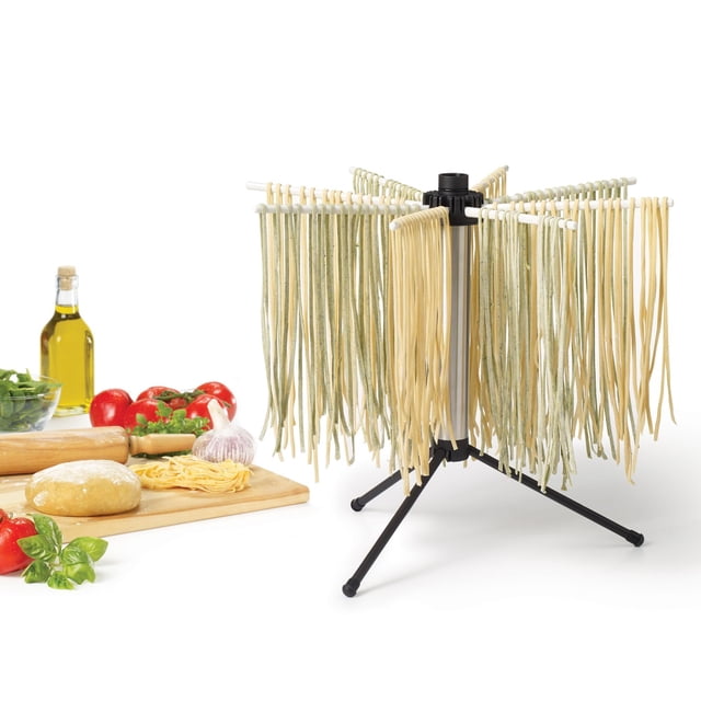 Starfrit Pasta Drying Rack â?? Rotating Top for Even Drying â?? Compact Foldable Design