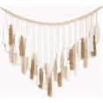 thumbnail image 3 of 2X Colgante de Pared de Macramé - Colgante de Pared Grande de Macramé Con Cuentas de Madera - Decoración de Pared para Dormitorio Y Sala de Estar Marrón, 3 of 6