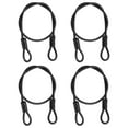 thumbnail image 1 of Cable de Seguridad Uxcell Trenzado de Acero Inoxidable Recubierto de Seguridad con Doble Lazo para Equipaje de Viaje Candado de Bicicleta Cable Negro 2 ft x 3/16"(4mm), 1 of 7