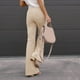 thumbnail image 4 of WILLBEST Pantalones Casuales Acampanados para Mujer, de Cintura Alta, Elásticos, Cómodos, de Corte Entallado, para Uso Diario, con Estilo, para Primavera, Verano, Otoño E Invierno. Mediana, 4 of 7