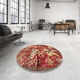 thumbnail image 4 of Ahgly Company Machine Washable Indoor Rectangle Traditional Sand Brown Area Rugs, 8' x 10', 4 of 7