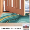 thumbnail image 3 of Teal Gold Marble Pattern Door Rugs,Washable Non Slip Door Mats Indoor,Decorative Door Mats,Entry Mat Indoor for Entrance,Bedroom,Kitchen,Bathroom,17"x30", 3 of 6