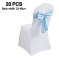 thumbnail image 2 of 20Pcs Elegant Satin Wedding/Party Chair Cover Sashes/Bows - Double-Layer Bow Ribbon Tie Back Sash, 2 of 5