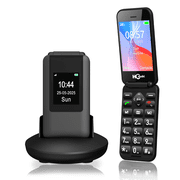 2026 4G Flip Phone Unlocked,2.8"+1.5''Dual Screen Flip Phone for Seniors,Cell Phone for Seniors,Basic flip phone,SOS Button,Speed Dial,Large Fonts,Bluetooth,Big Buttons,1400mAh Battery,Charging Dock