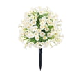 thumbnail image 2 of Artificial Flowers with Ground Spikes for Outdoor - UV-Resistant Fake Plants, No Fade Faux Plants for Porch, Garden, Yard & Patio Decor, 2 of 9