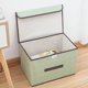 thumbnail image 2 of Tutuviw - Caja de almacenamiento plegable con tapa, 1 unidad, decorativa, organizador, cesta, cubo con asas, divisor para dormitorio, armario, oficina, sala de estar (pequeña), 2 of 6