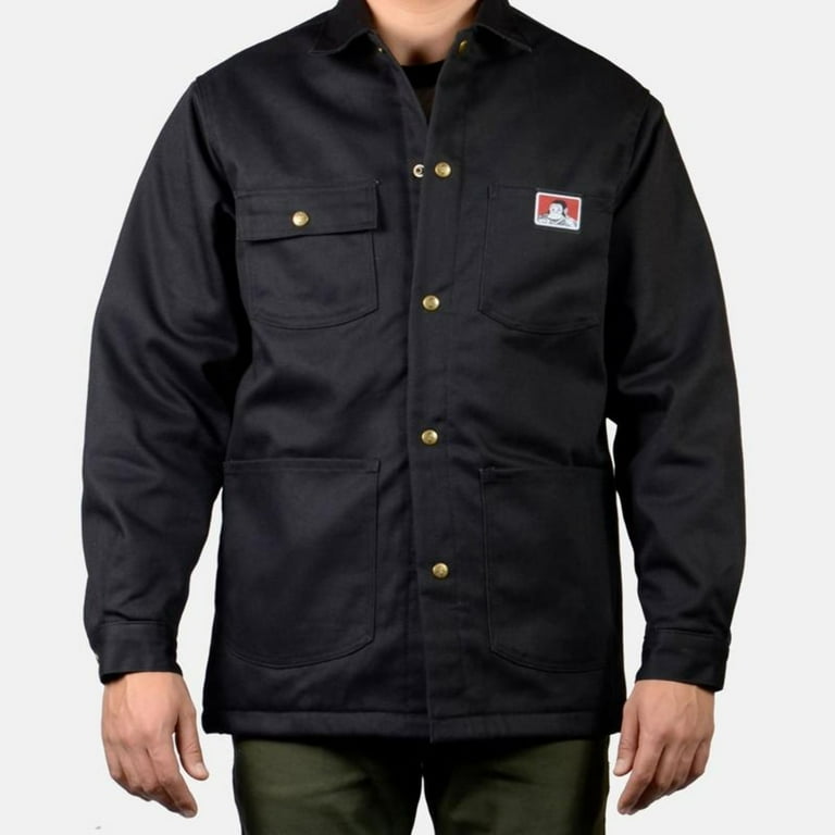 Ben Davis Original Men's Snap Button Chore Coat Jacket - Cotton