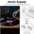 thumbnail image 3 of RENACLIPY Vinyl Record Plates Alignment Protractor Acrylic White for Home Use 1Pack, 3 of 8