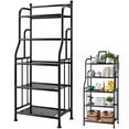 thumbnail image 6 of 5 Tier Bathroom Storage Shelf, 5-Tier Large Capacity Shelf Organizer, Multifunctional Storage Rack, Heavy Duty Storage Shelves Display Organizer for Balcony, Kitchen, Bathroom, Living Room, 6 of 6