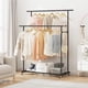thumbnail image 5 of Calmootey Perchero de Doble Varilla para Ropa, Perchero para Colgar con Ruedas, Organizador de Ropa portátil para Dormitorio, Sala de Estar, Tienda de Ropa, Negro, 5 of 5